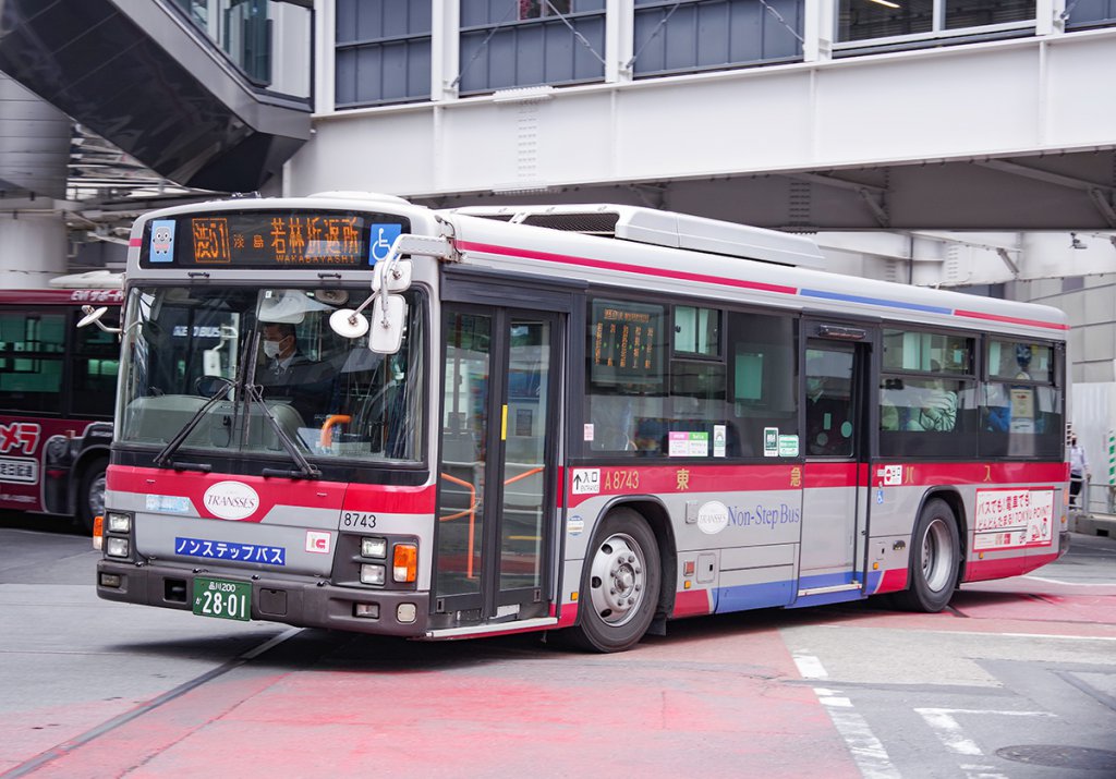 東急バスの子会社である東急トランセが運行している路線バス