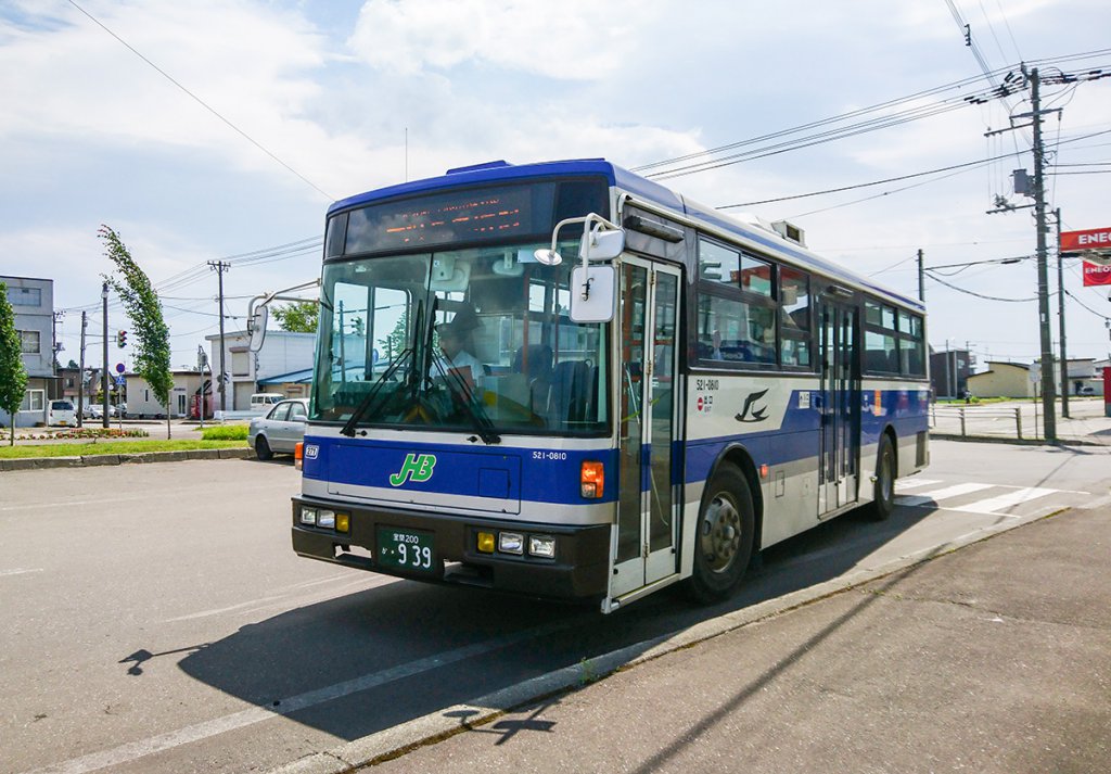 ジェイアール北海道バス日勝線で使われていた中型路線車