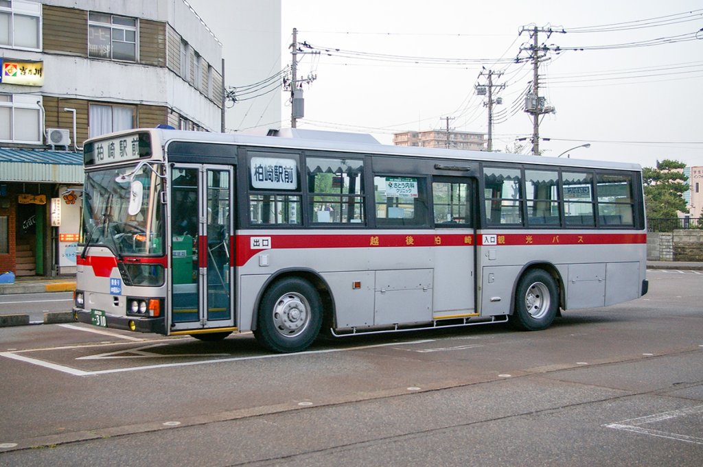 旧・北越後観光バス（越後柏崎観光バス時代）の大型路線車
