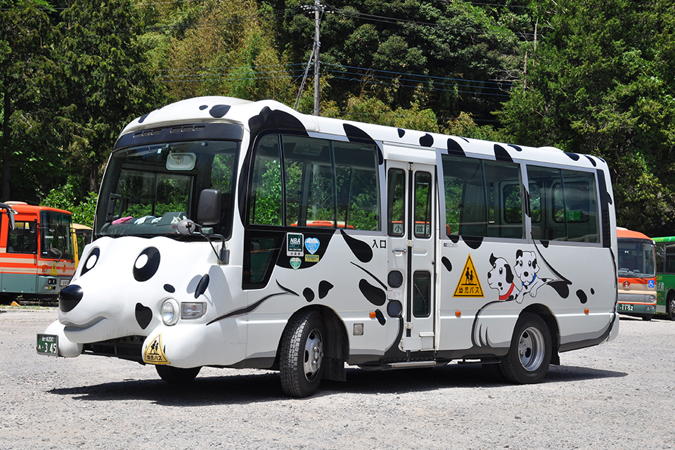 地元のバス事業者に貸切バスとして園バスを委託しているケース（千葉県）。安全面では非常に優れた手法といってよい