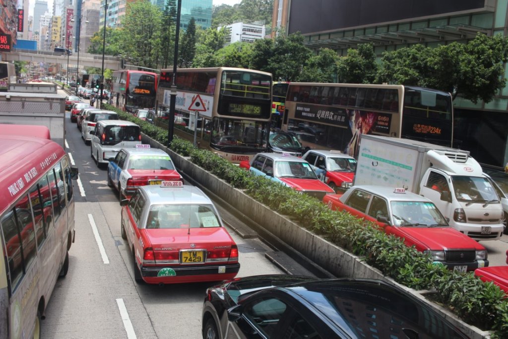 香港のタクシーは日本とあまり変わらないクオリティ