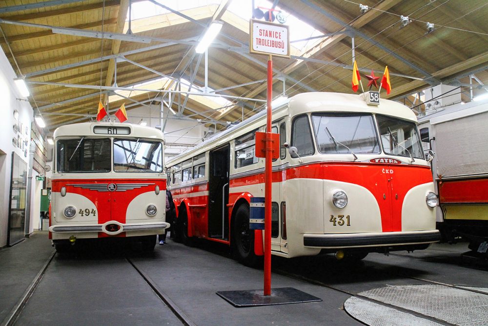50年前のチェコスロバキア時代にもトロリーバスが運行されていた