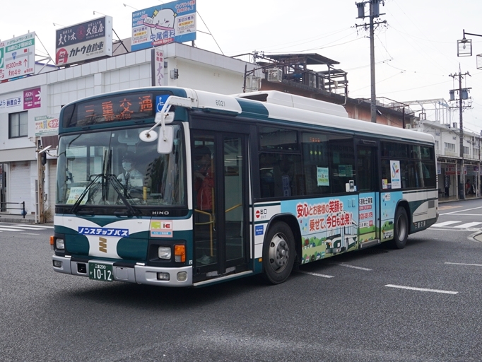 LEDデータが入っていない車両は「三重交通」幕で運行！