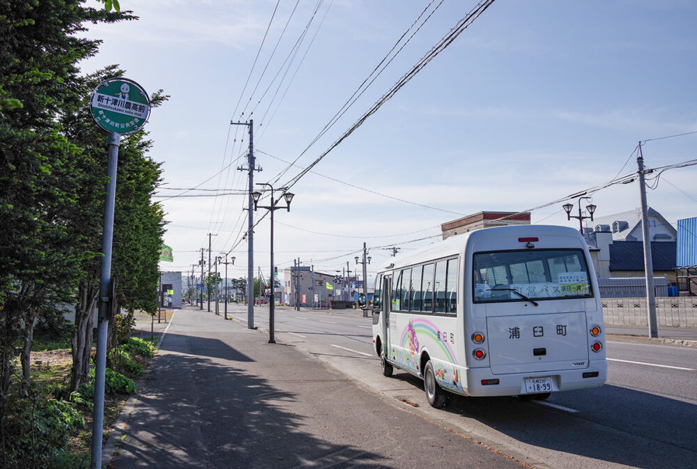 町営バスは新十津川を経由して滝川駅へと向かう