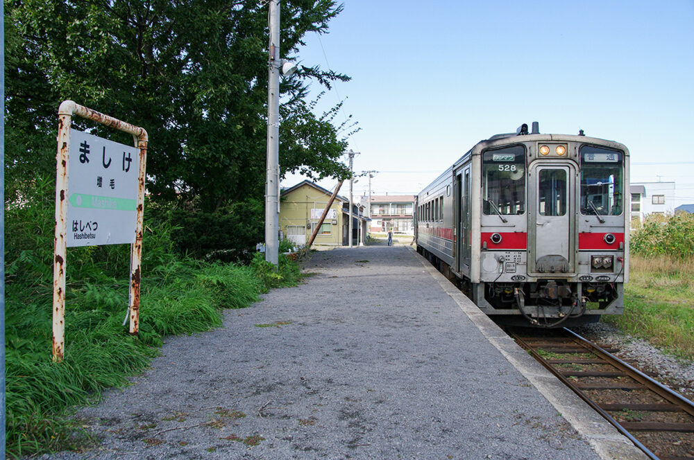 廃止うんぬんの話が何もなかった時代の増毛駅（2010年撮影）