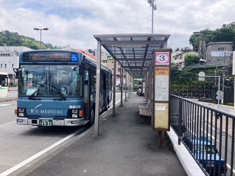 熱海駅3番乗り場から東海バスで！