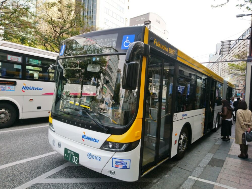 西日本鉄道のスカニア・ボルグレン（オーストラリア）製連節車