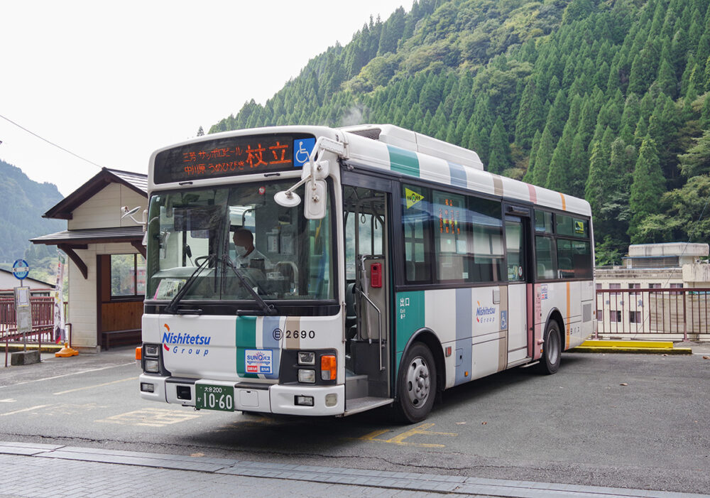 日田バス 杖立線で終点まで向かう