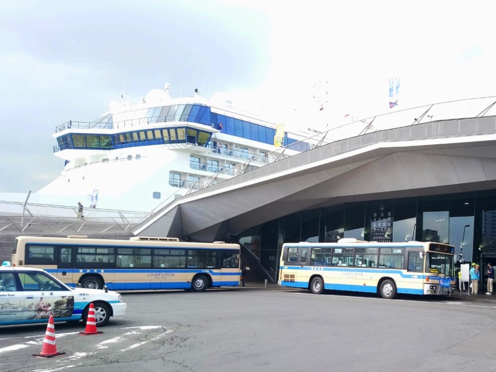 クルーズ船入港時の波動輸送