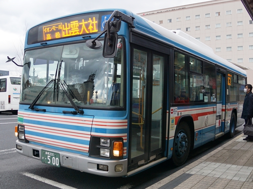 出雲大社方面行きの一畑バス