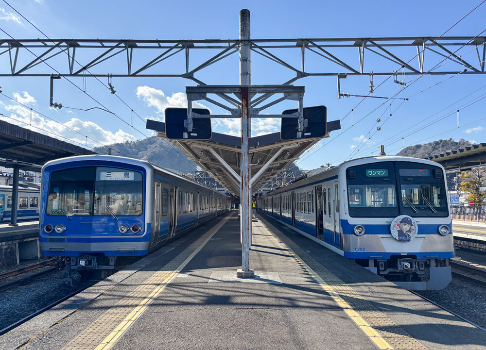 修善寺→三島まで約40分の電車旅