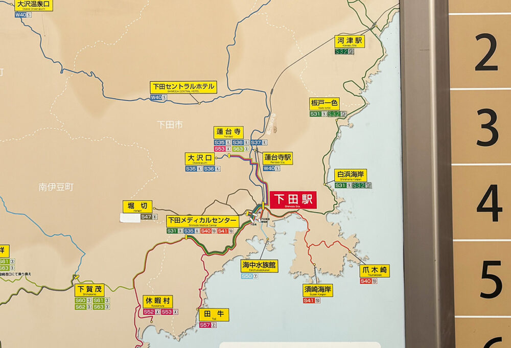 バス路線案内図に理想的なバス路線が載っていた!!