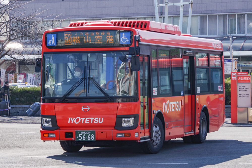 日野レインボー　2019年式（伊予鉄バス・愛媛県）