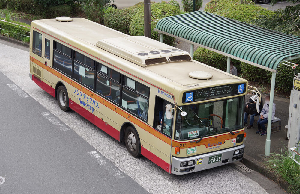 ちょっと珍しい（?）2008年式の三菱ふそう製シャーシを履いた96MC（神奈中バス・神奈川県）