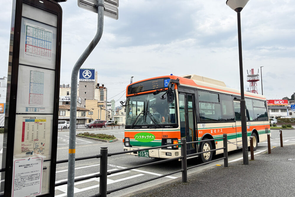 竹野方面への全但バスに乗る
