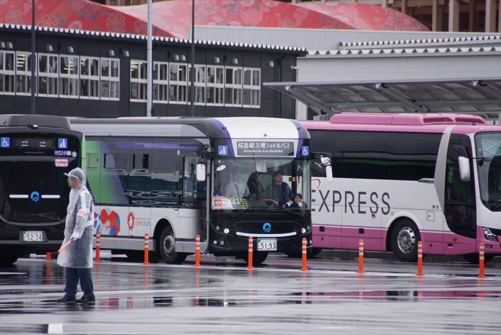 会場のバスターミナルは撮りバスし放題？