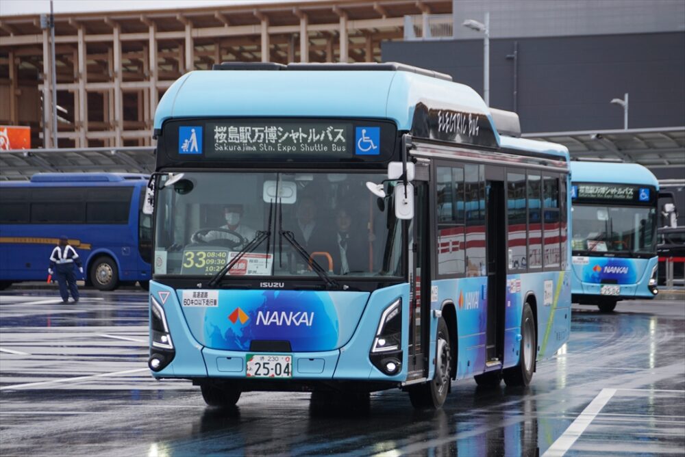 南海バスのいすゞエルガEV