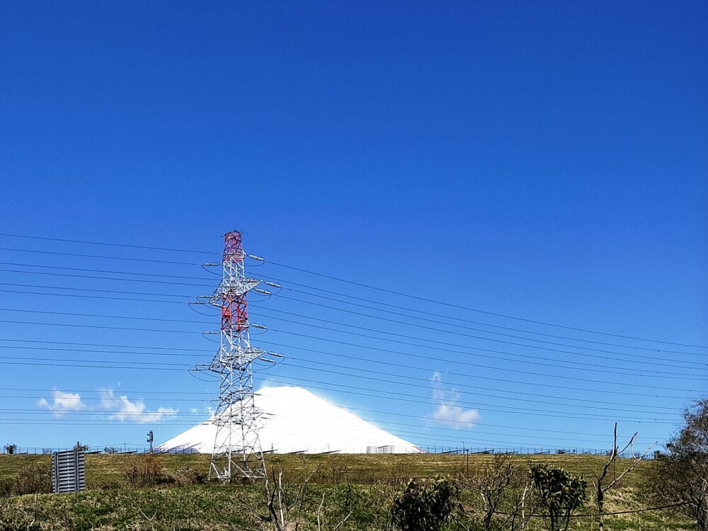 休憩したPAからの美しい富士山