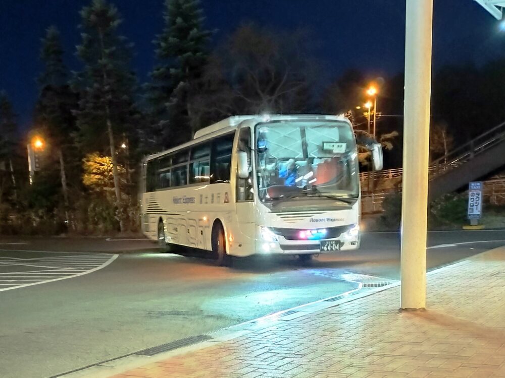 帰京で乗車した自社便の高速バス