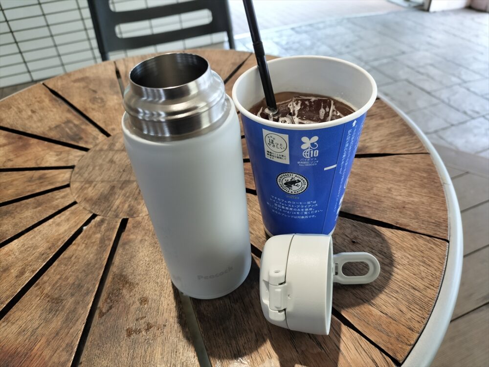 コンビニコーヒーを氷ごと入れてみた