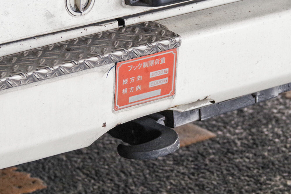 大型路線車の牽引フック