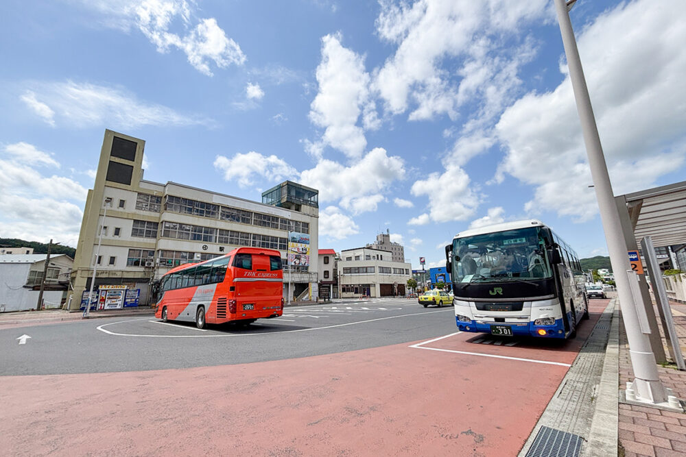 2時間45分で久慈駅に到着