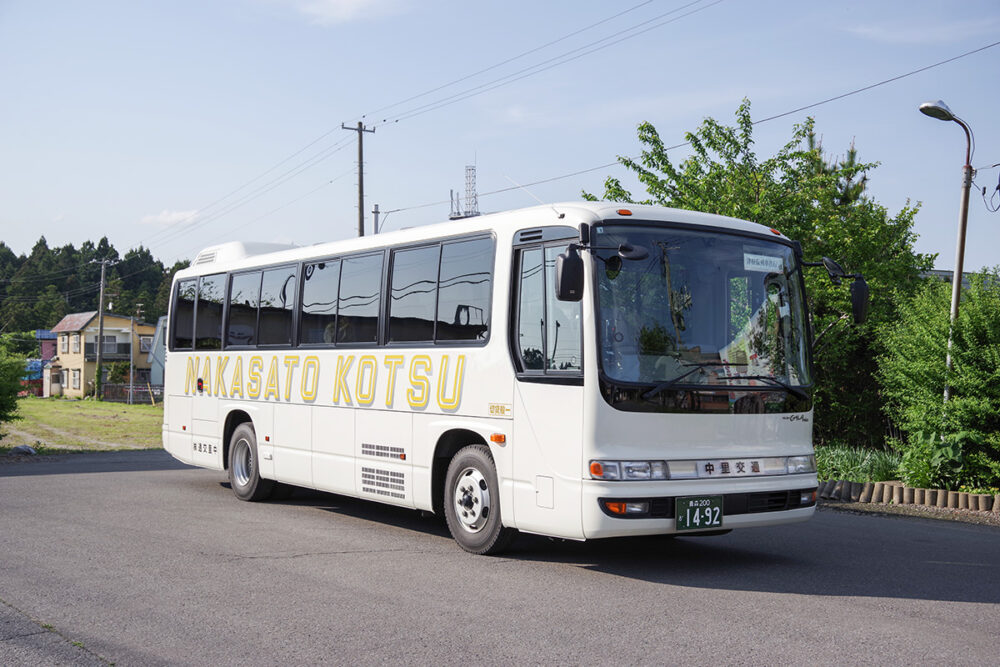 蟹田で津軽線代行バスに乗り換え