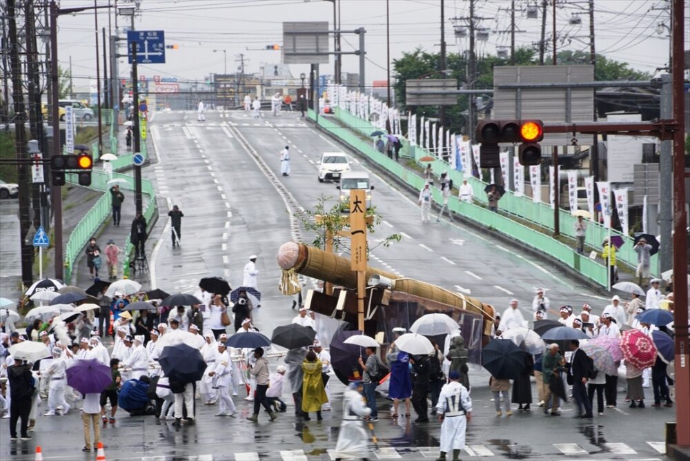 神事が行われる経路は完全通行止め？
