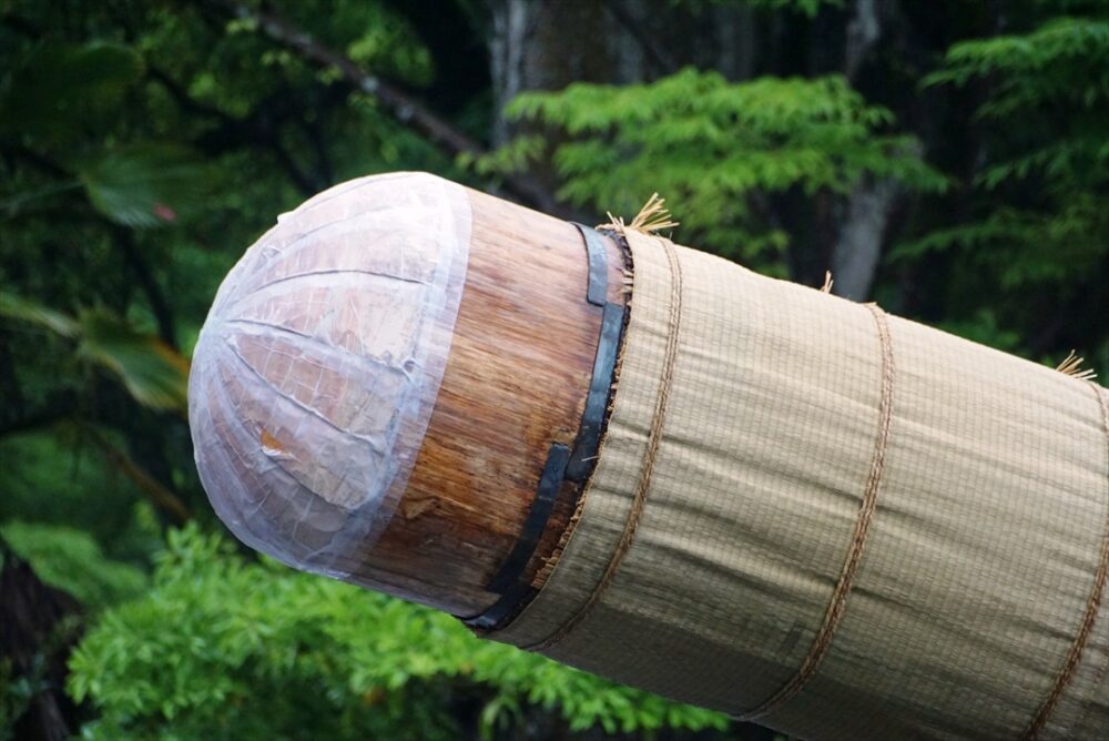 御用材を伐採する瞬間から神事がスタートしている