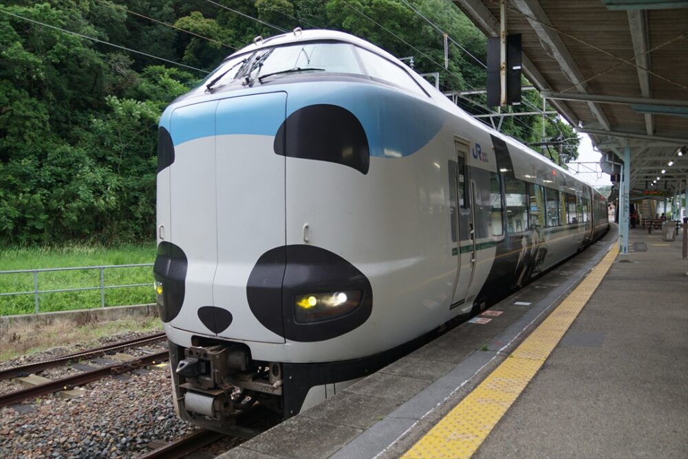 関西から多数の乗客を輸送する特急くろしお号もパンダ