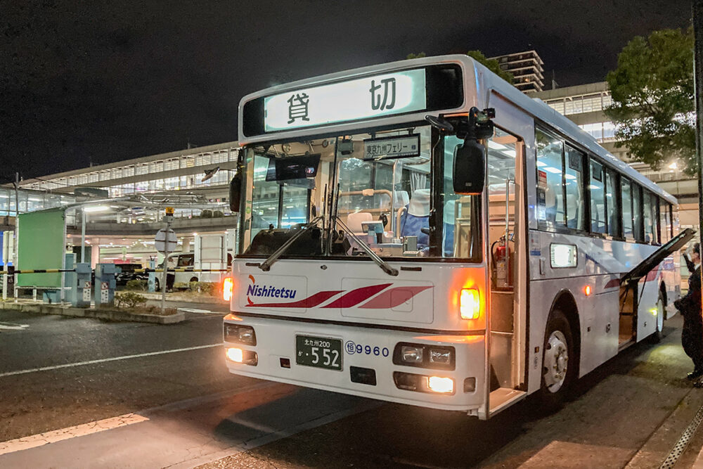 東京九州フェリーが用意している九州側の連絡バス