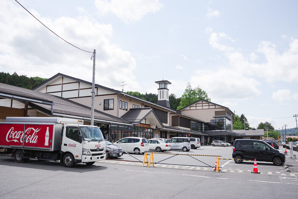 JR／三陸鉄道久慈駅から500mほど離れた場所にある道の駅「くじ」