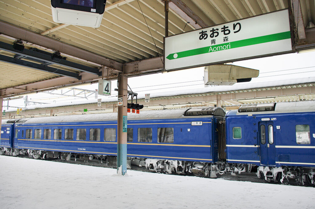 2009年当時の青森駅は夜行列車の要衝であった