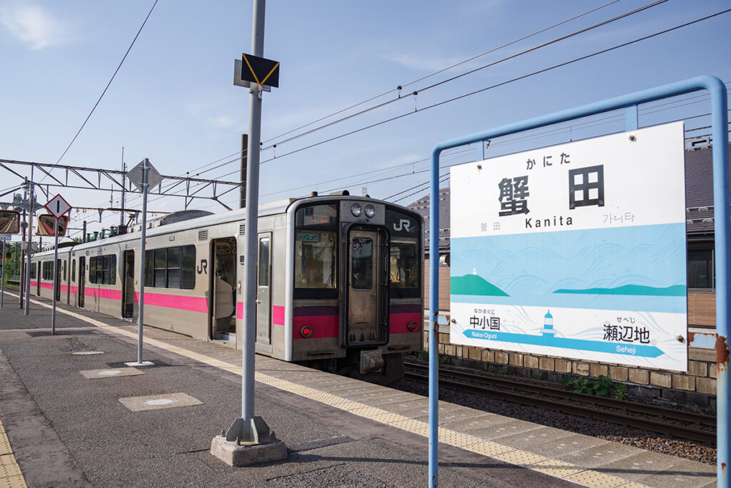 蟹田駅が津軽線代行バスの玄関口