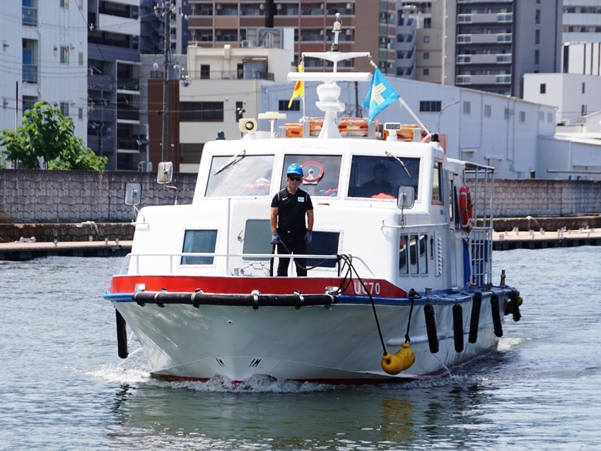 着岸準備中