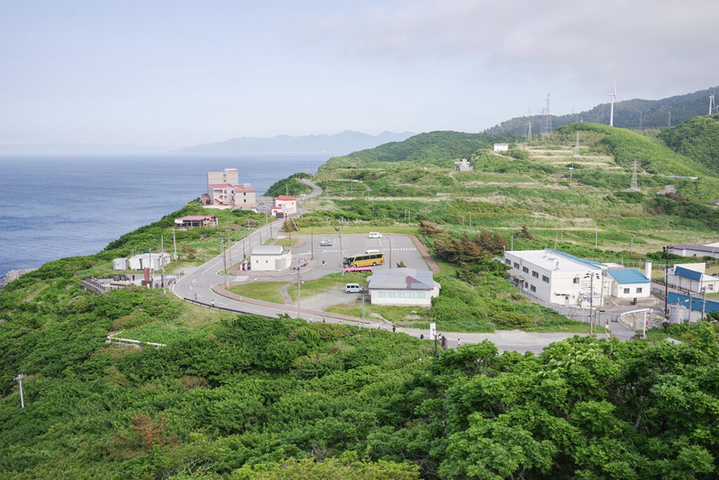 竜飛岬周辺の様子