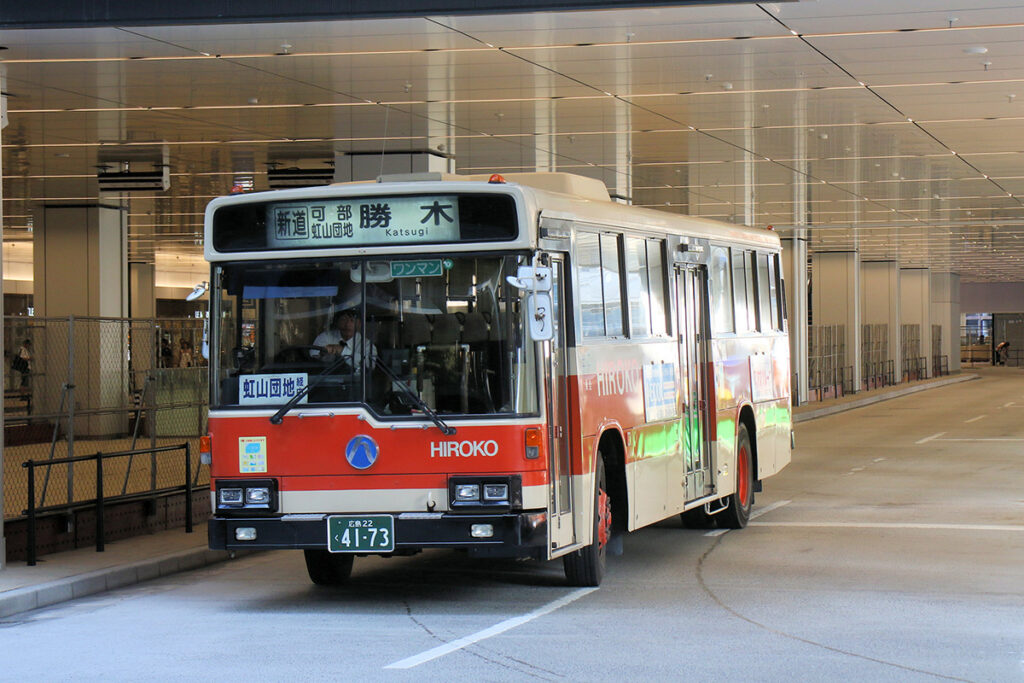 1996年製のMP617／西工58MCが営業用として残っているのは、全国的に見ても奇跡に近い