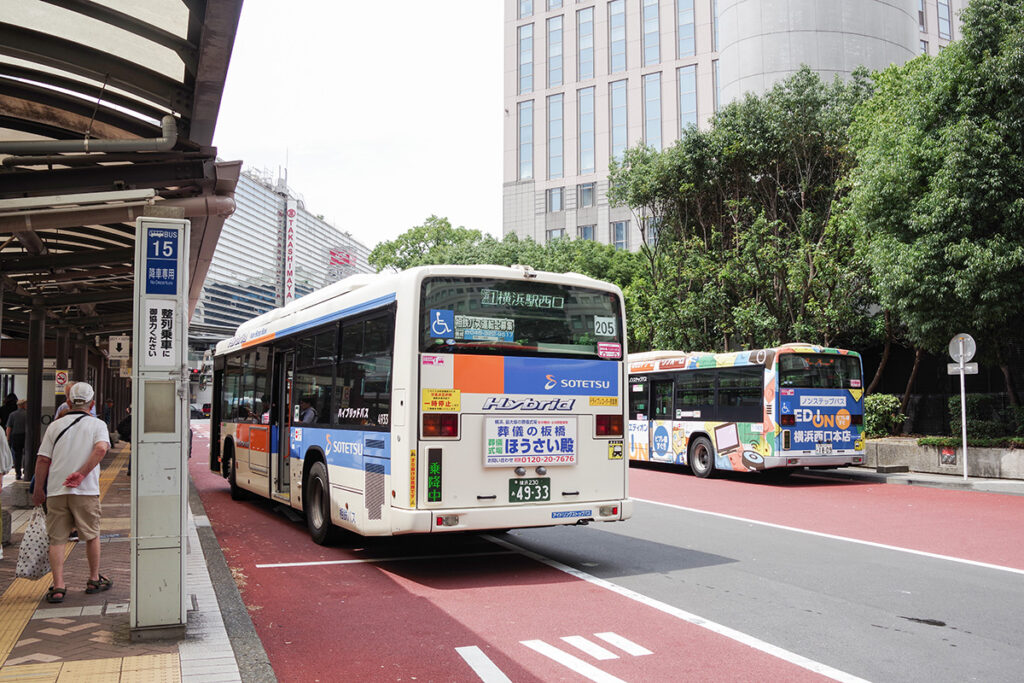 横浜市内を1時間ほどかけて路線バスドライブ