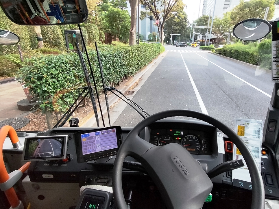 営業教習は空車教習とは異なりスタフやラムコーダーの設定等をすべて行わなければならない