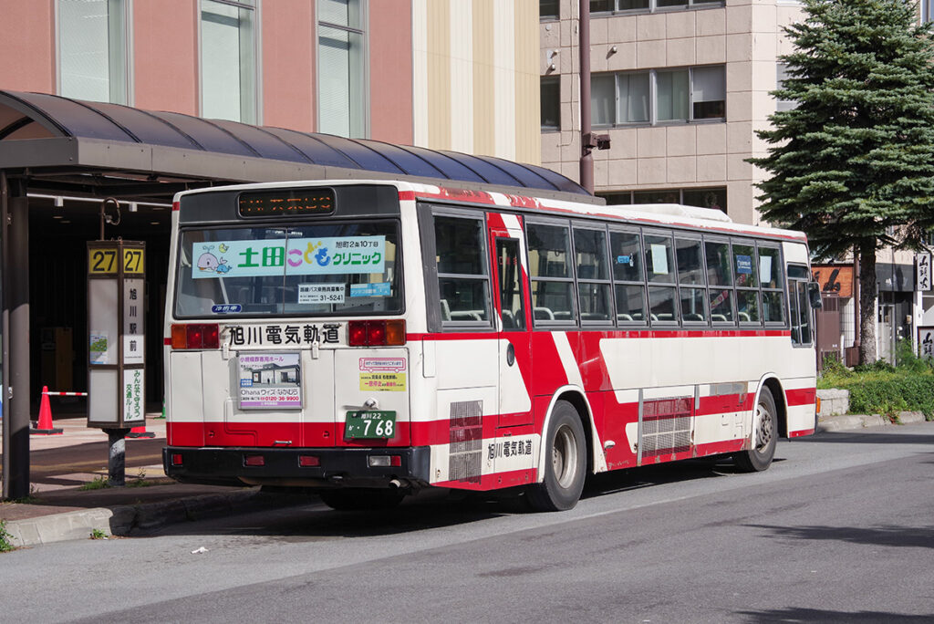 1993年式エアロスターのリアビュー