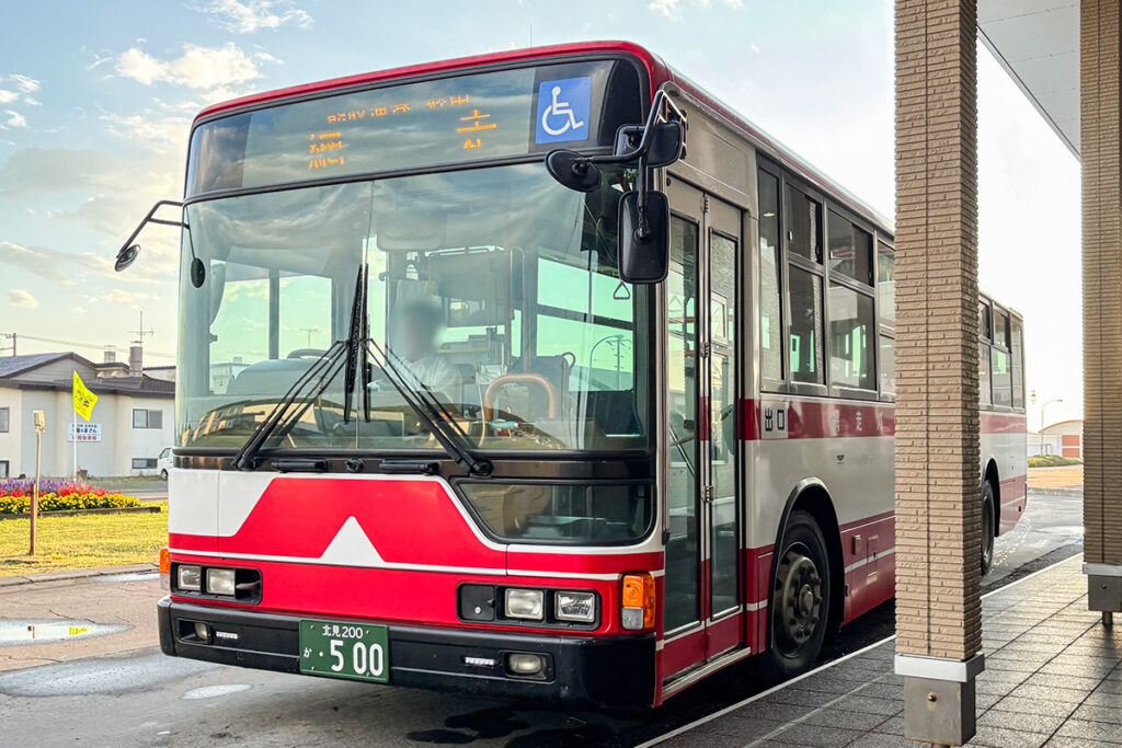 網走バス常呂線は大型路線車での運行