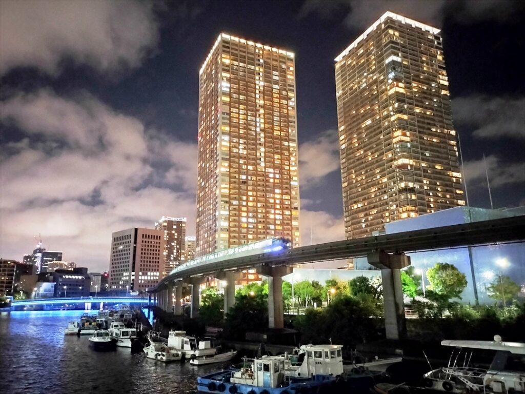 徒歩回送では港区の夜景を見るこちおができるがこの日は明るいうちにお仕事終了！