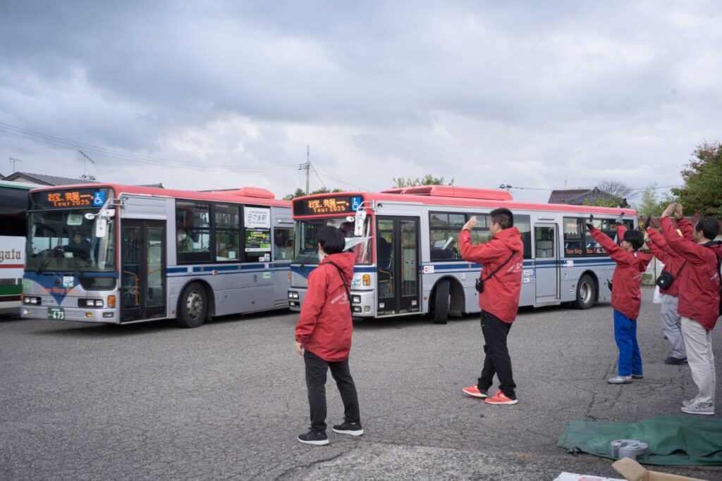 スタッフのお見送り!