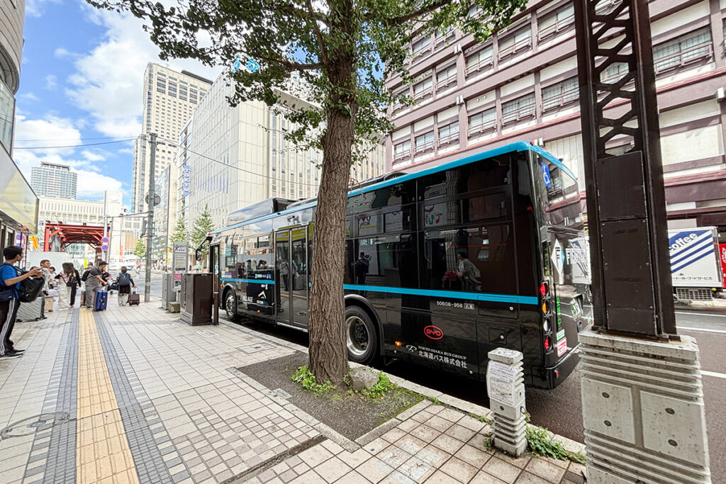 バスは前乗りの運賃先払い方式