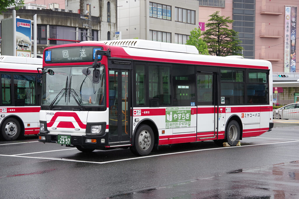 名鉄?　と思いきやこのバスがいるのは宮城県