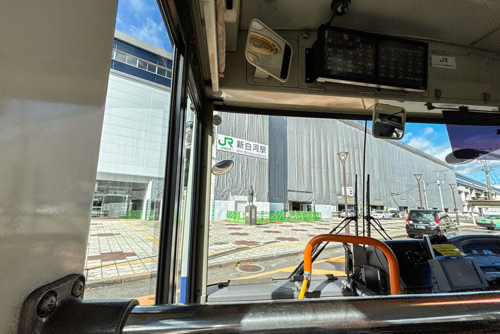 JRバスの白棚線で新白河〜白河を移動