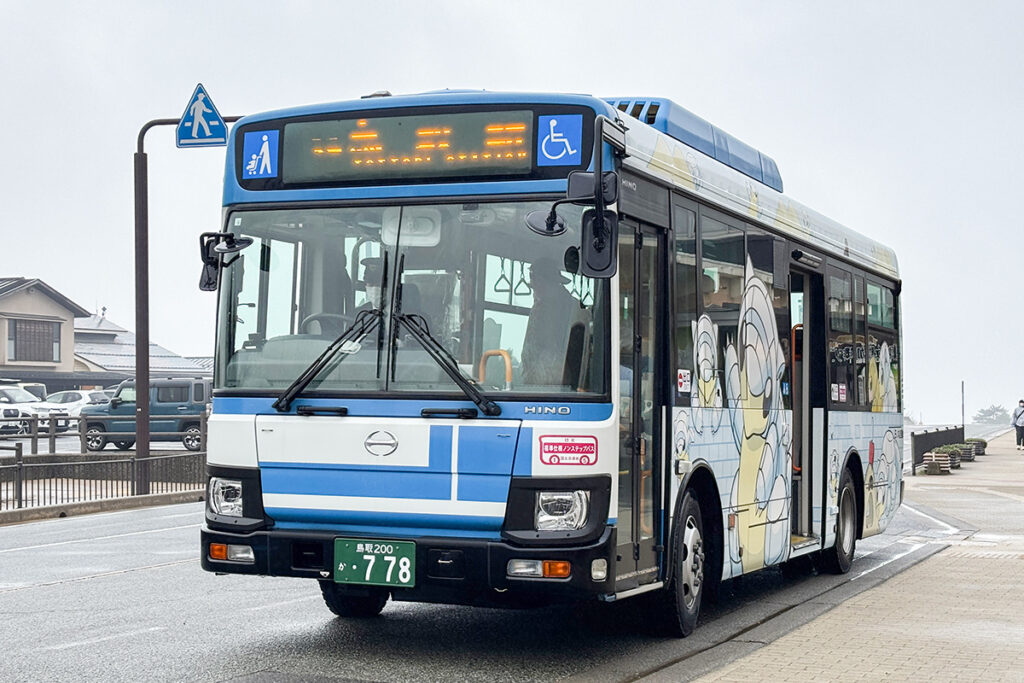 鳥取駅〜砂丘間の重要なアクセス役を担っている、日ノ丸自動車39系統