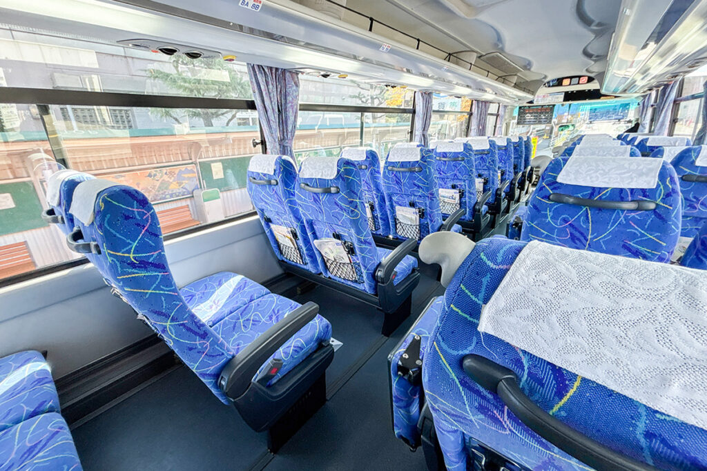 始発でもバスの待機時間はごくわずか