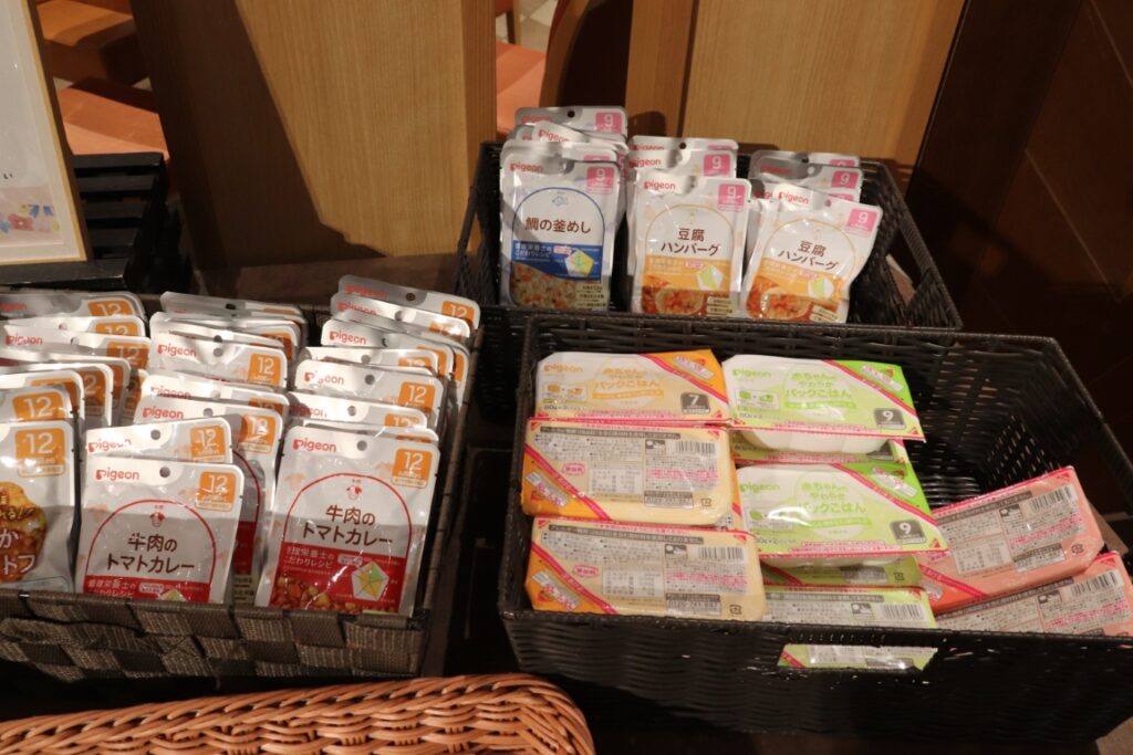 赤ちゃんが美味しく食べても持って帰らないでね…