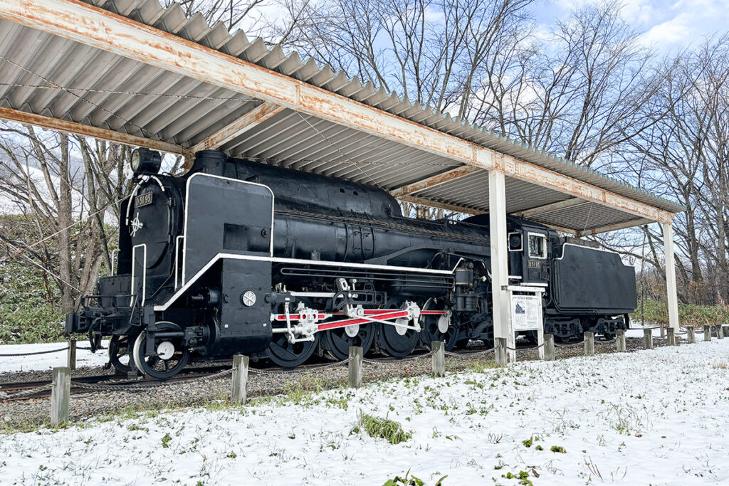 D51 95号機。初期タイプはボイラー上のカバー形状が長く「なめくじ」とも呼ばれる